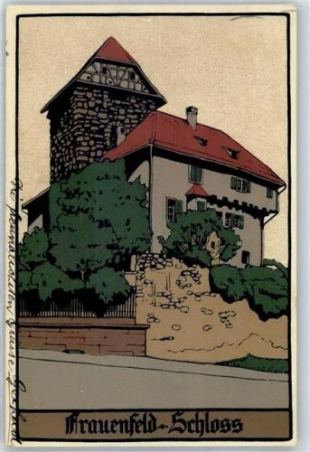 8500 Frauenfeld 1911 Künstlersteindruck Schloss