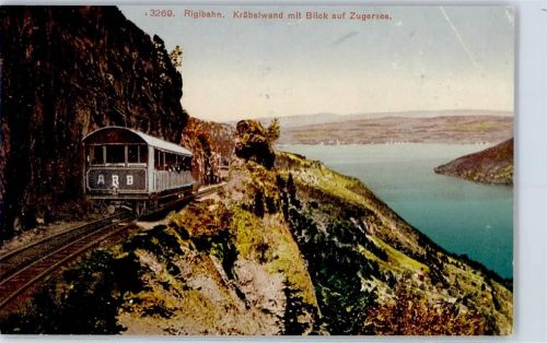 6415 Arth - Rigibahn Kräbelwand mit Blick auf den Zugersee