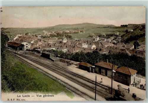 2400 Le Locle 1912 - La Gare Bahnhof