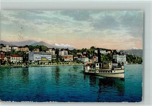 Lugano Dampfer AK Binnenschiff 1930