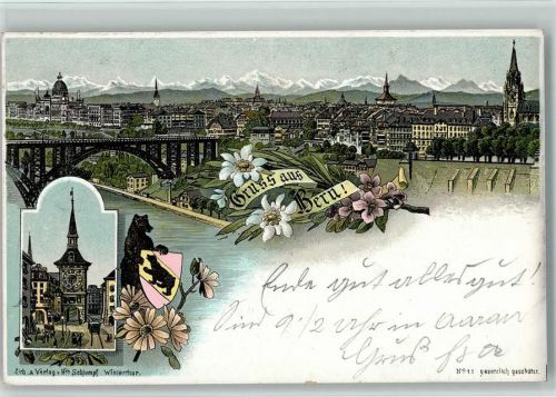 Bern Berne 1897 Schlumpf Lithographie