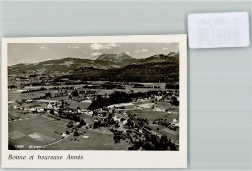 1616 Attalens Vuarat FOTO KEINE AK Foto 10cm x 7cm Fliegeraufnahme Neujahrswunsch