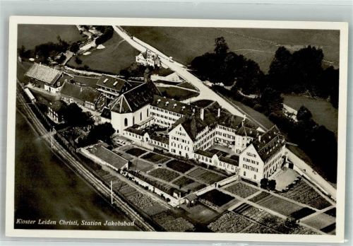 9108 Jakobsbad - Fliegeraufnahme Kirche Kloster Leiden Christi Station Jakobsberg