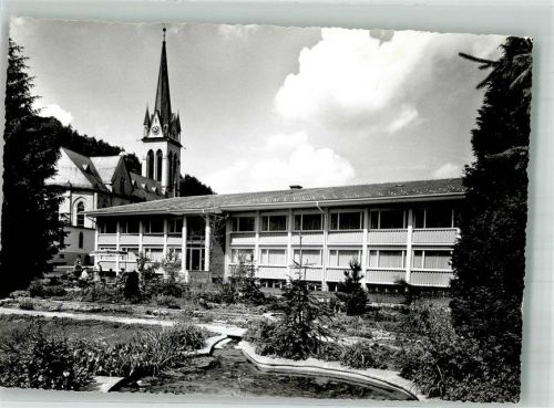 8374 Dussnang Foto AK Kirche Kurhaus Dussangn Haushaltungsschule