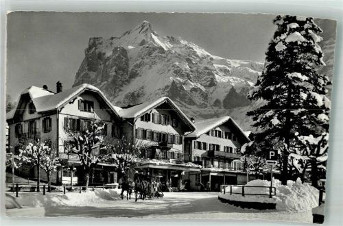 3818 Grindelwald 1965 Winter Pferdesschlitten