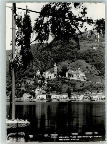 6922 Morcote 1952 Foto AK Hotel Milano