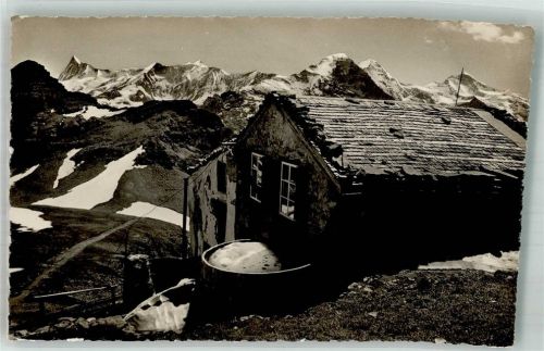 Faulhorn Foto AK Hotel Faulhorn Hüttenstempel