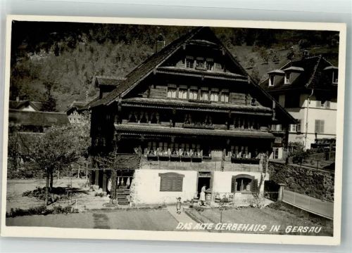 6442 Gersau 1941 Foto AK Gerbehaus