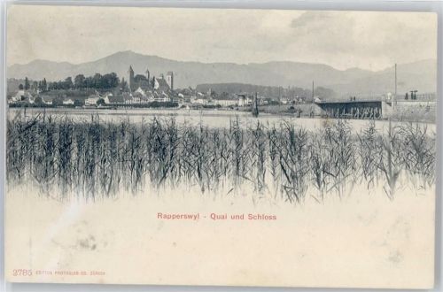 8640 Rapperswil SG Gebrauchsspuren Schloß, Quai