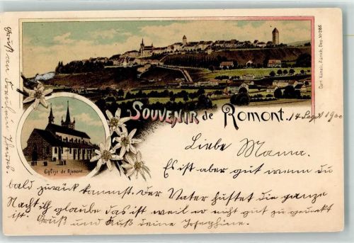 1680 Romont FR 1900 - Eglise