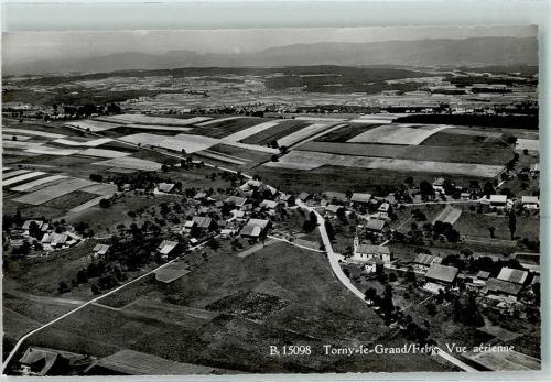 1748 Torny-le-Grand Karte beschädigt Fliegeraufnahme