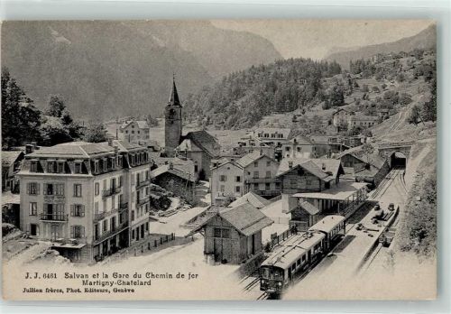 1922 Salvan - Gare Chemin de fer