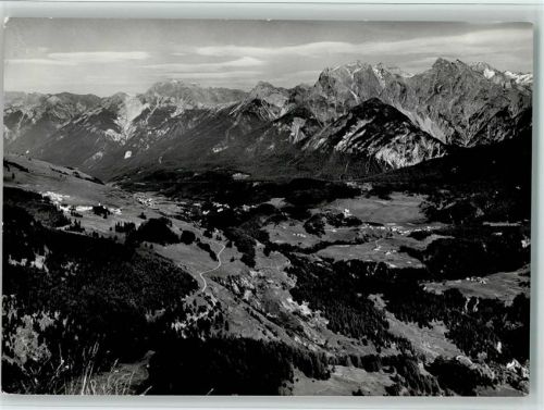 7550 Scuol Schuls - Unterengadiner Panorama mit Blick auf Fetan Scuol und Schloss Tarasp