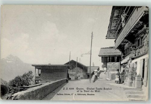 1882 Gryon 1908 Gebrauchsspuren Chalet Tante Sophie