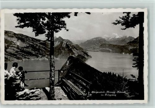 6363 Bürgenstock - Honegg Känzeli im Felsenweg