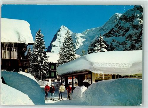 3825 Mürren - Dorfstrasse Eiger Mönch Winter