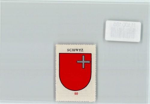 6430 Schwyz - Vignette Wappen Kaffee Hag ca 1920-1940