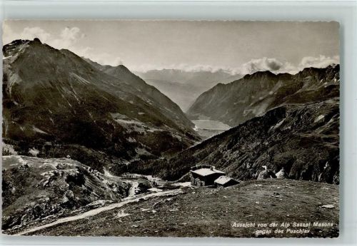 7742 Poschiavo - Aussicht von der Alp Sassal Masone gegen Puschlav