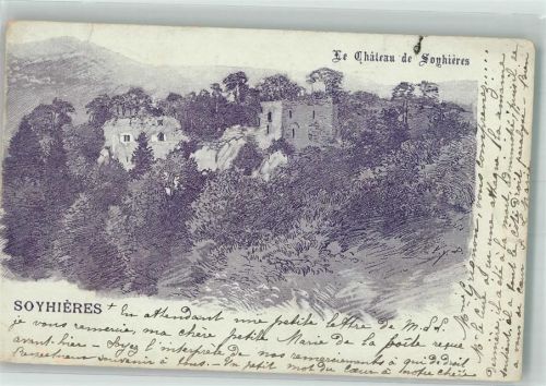 2805 Soyhières Bellerive JU 1901 Gebrauchsspuren Schloss