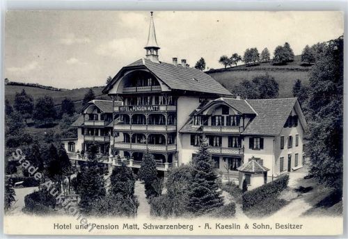 Schwarzenberg - 1924, Hotel, Pension Matt
