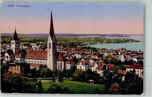 9400 Rorschach 1920 Foto AK Kirche