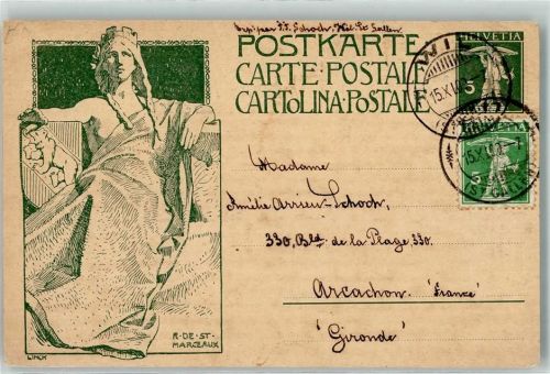 9500 Wil SG Privatganzsache R. De. St. Marceaux sign Linck
