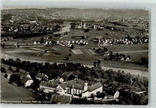 8109 Kloster Fahr 1916 Gebrauchsspuren Fliegeraufnahme