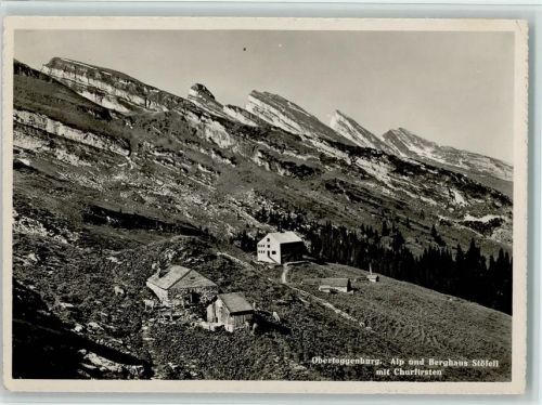 9658 Wildhaus - Obertoggenburg Alp und Berghaus Stöfeli mit Churfirsten