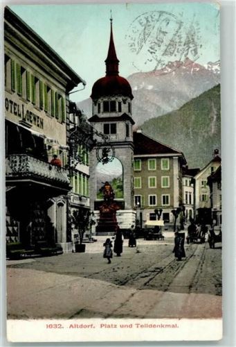 6460 Altdorf UR - Telldenkmal Hotel Löwen