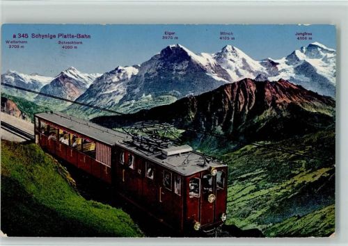 1925 - Schynige Platte-Bahn - Bergbahn AK
