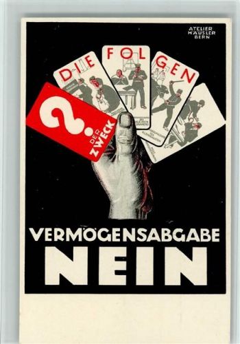 Vermögensabgabe nein Kartenspiel Atelier Häusler
