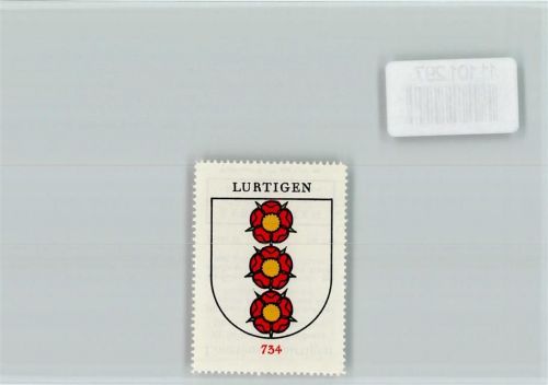 3215 Lurtigen - Vignette Wappen Kaffee Hag ca 1920-1940 Lurtigen