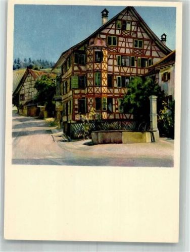 8477 Oberstammheim Künstlerkarte Gasthaus zum Hirschen sign. Ernst, Osc.