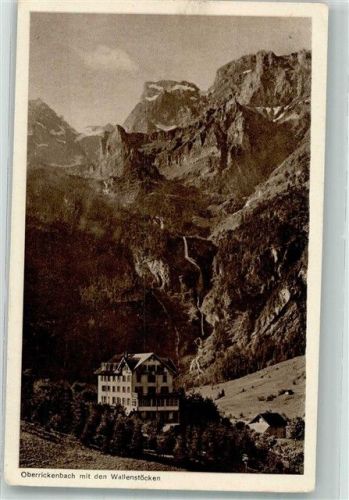 6387 Oberrickenbach 1920 Foto AK Pension Ferienheim Schulen der Stadt Luzern