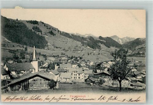 3770 Zweisimmen 1900 Foto AK