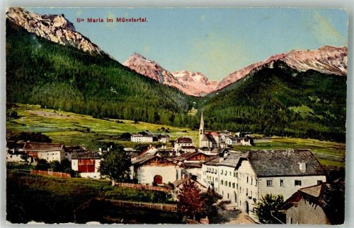 7536 Sta. Maria Val Müstair Foto AK Feldpost Bataillon 76