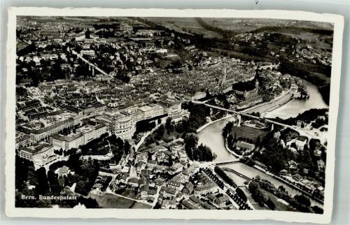 3000 Bern Berne 1932 Foto AK Fliegeraufnahme Bundesplalast