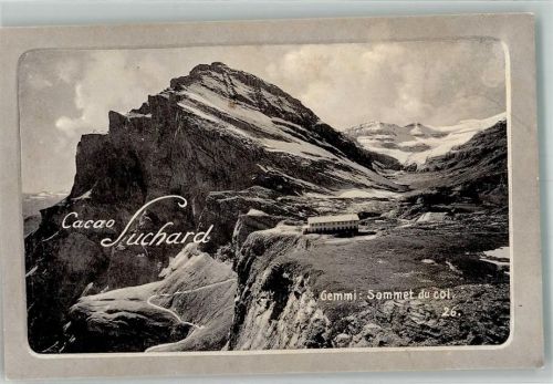 Gemmipass Wallis Werbe AK Sommet du col Cacao Suchard
