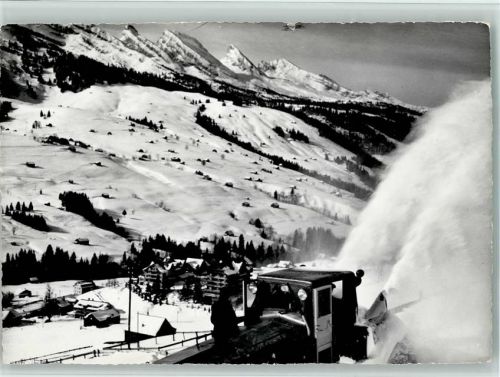 9658 Wildhaus - Kur- und Sportgebiet Obertoggenburg Lisighaus mit Churfirsten Schneeschleuder