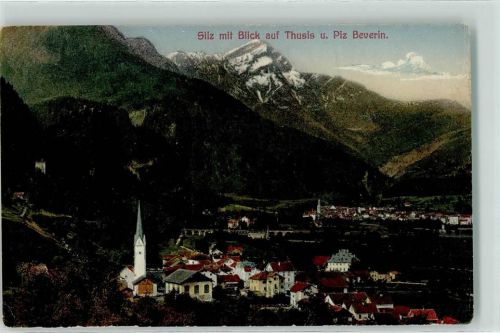 7430 Thusis - Silz mit Blick auf Thusis und Piz Beverin