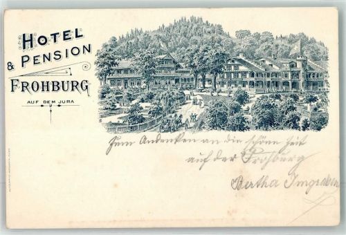 4632 Trimbach Vorläufer Hotel und Pension Frohburg Lithograhie