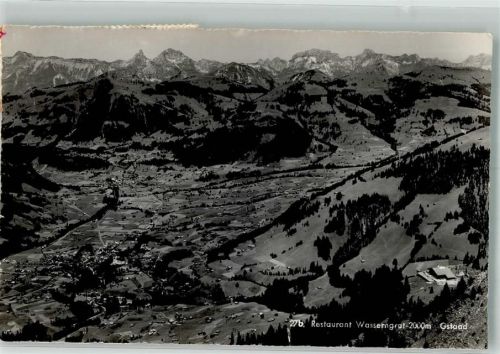 3780 Gstaad 1958 Foto AK Gasthaus Wassengrat