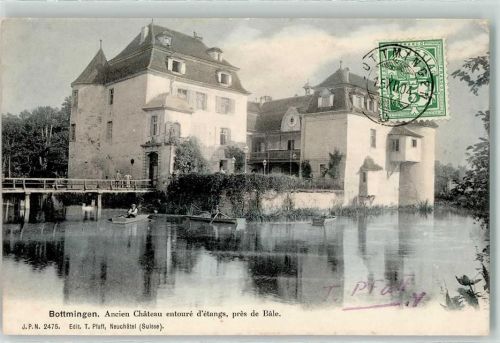 4103 Bottmingen 1904 - Wasserschloss Hotel Weiher
