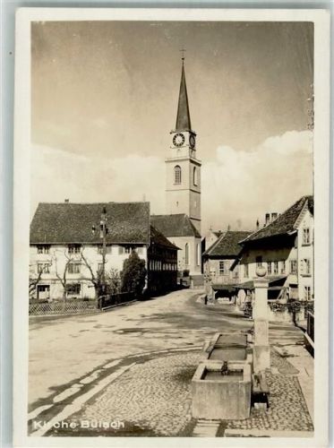 8180 Bülach 1932 Foto AK Kirche