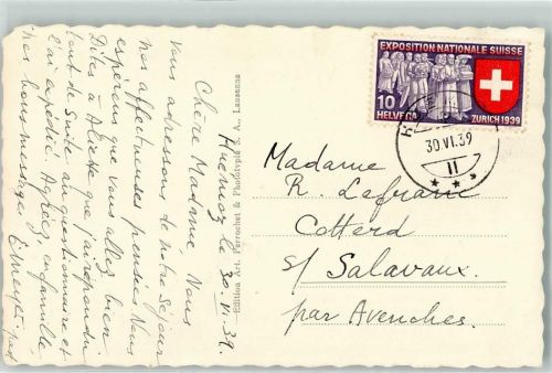Huémoz seltene Briefmarke Phila Schweiz