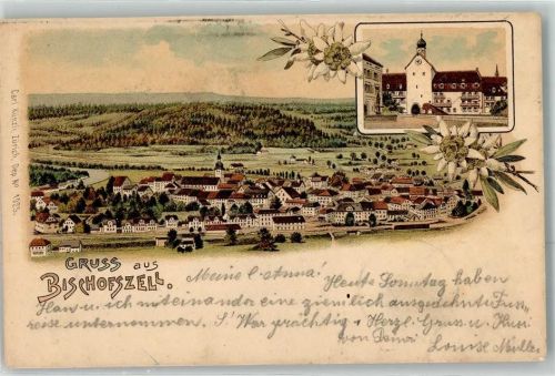 9220 Bischofszell 1900 Lithographie Edelweiss Verlag Künzli Nr 1925