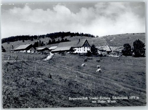 4719 Ramiswil - Bergwirtschaft Vorder-Erzberg, Scheltenpas mit Hoher Winde