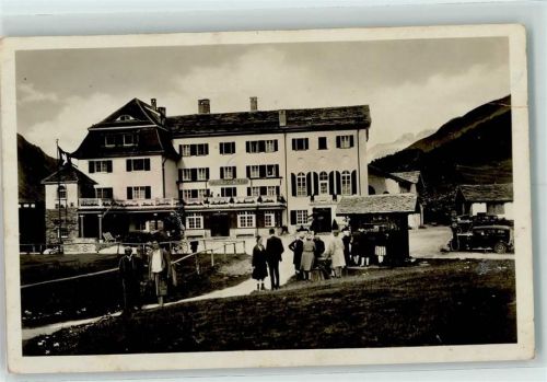 7516 Maloja Gebrauchsspuren Hotel Maloja-Kulm Oldtimer