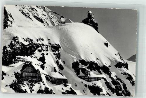 3801 Jungfraujoch Foto AK Winter Berghaus Station Foto Gyger