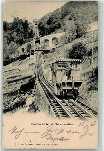 1820 Territet 1900 - Territet Eisenbahn Glion Sielbahn